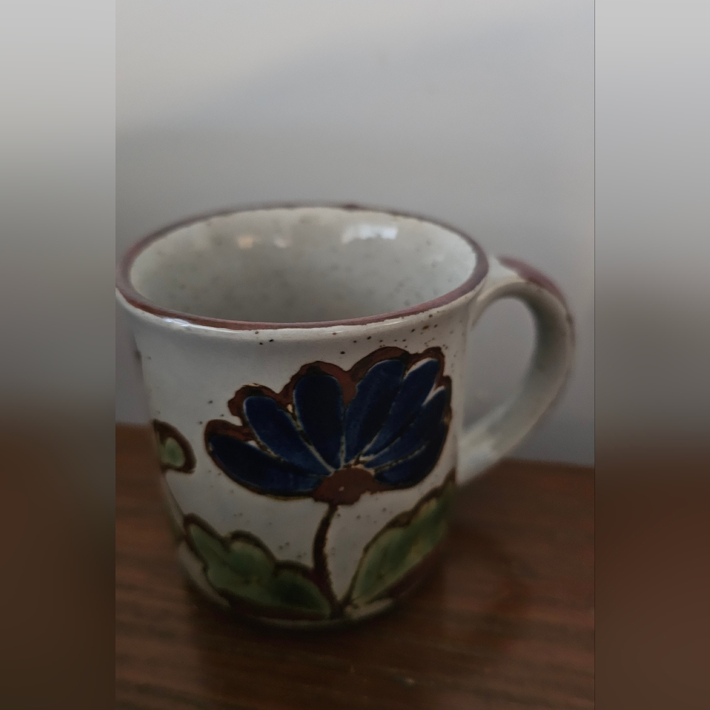 Handcrafted Floral Ceramic Mug